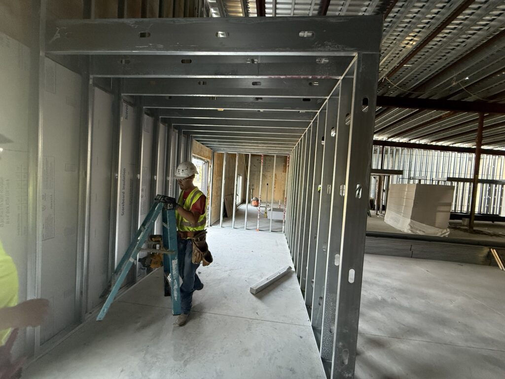 We're busy on the interior of the Kitchen Dog Theater remodel in Dallas 