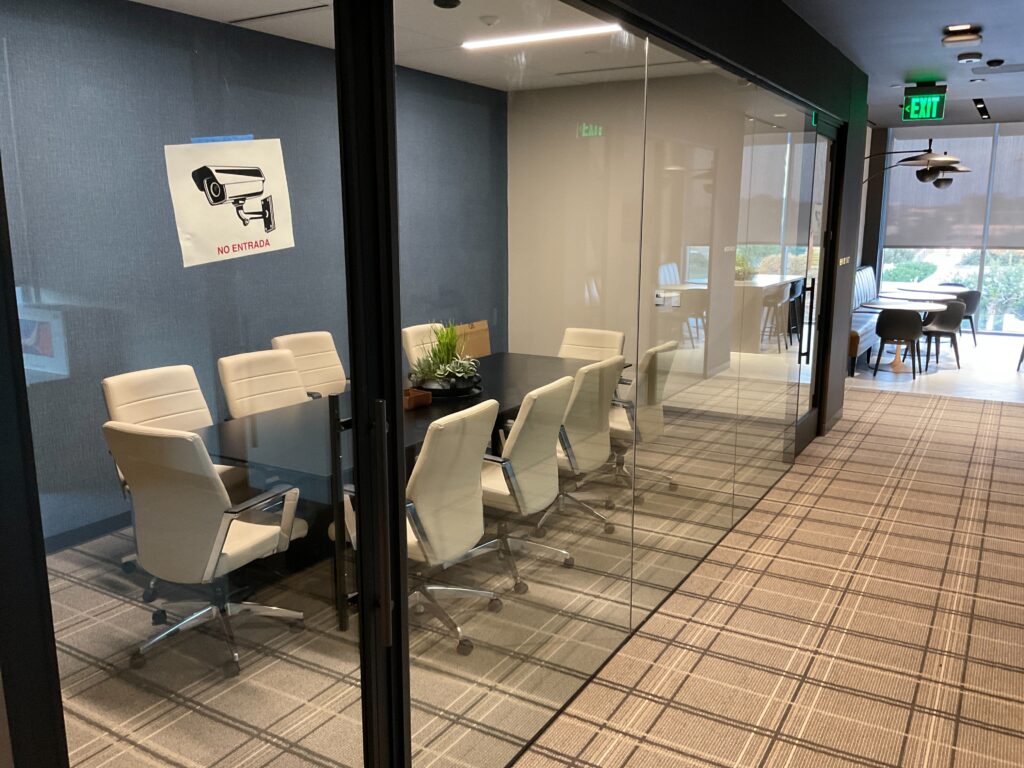 Conference room inside The Birchman Office Building in Fort Worth