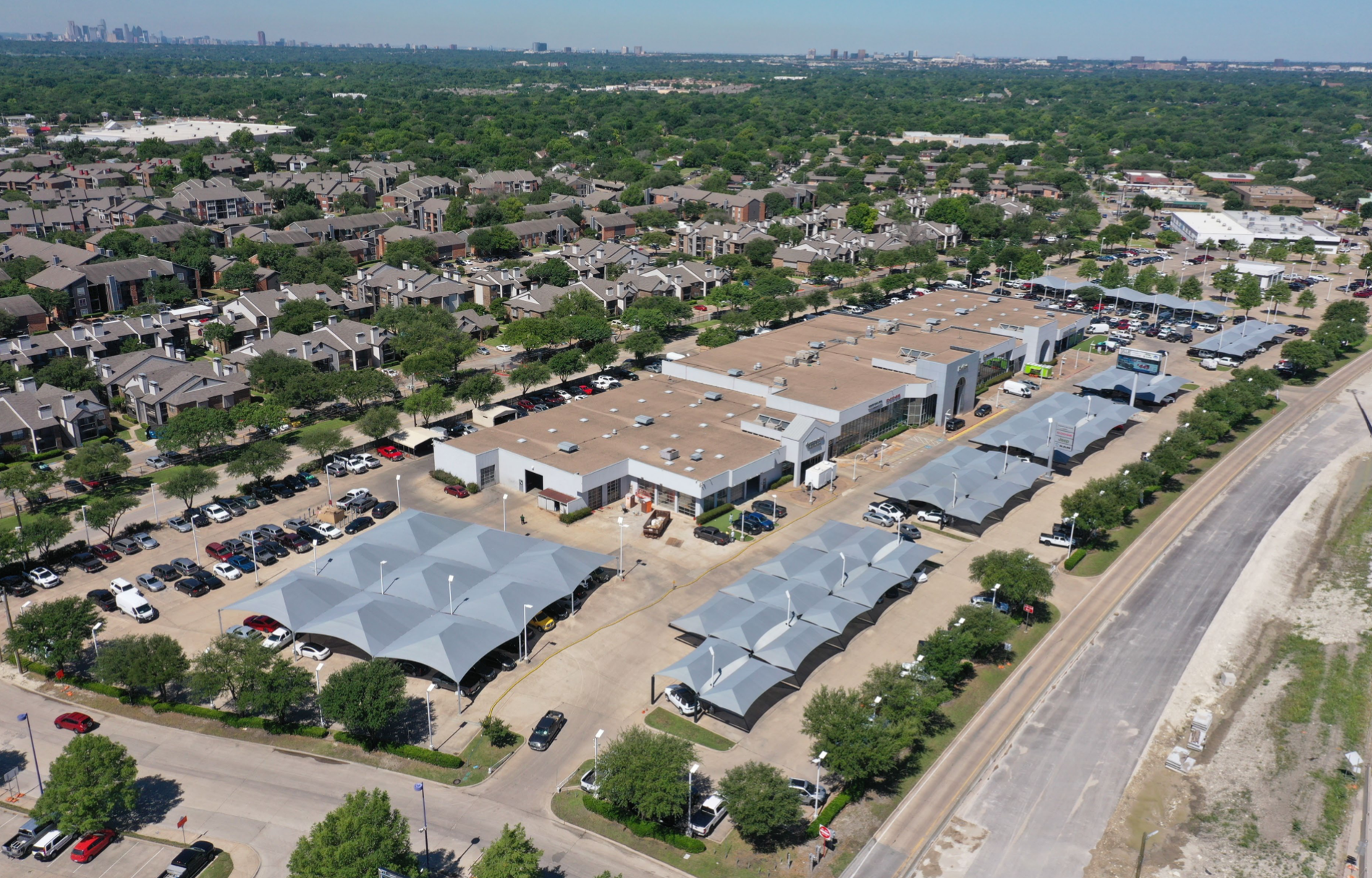 Aerial View of Dallas Dodge Chrysler Jeep and Ram