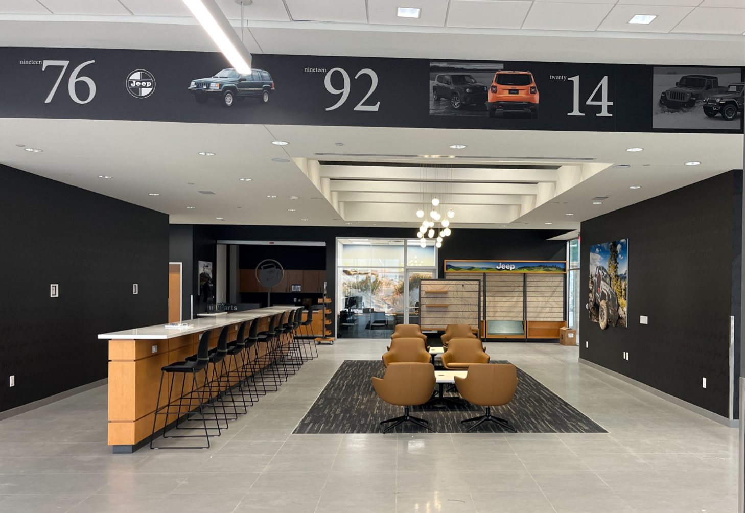 Waiting area at Denton Chrysler Jeep Dodge Ram