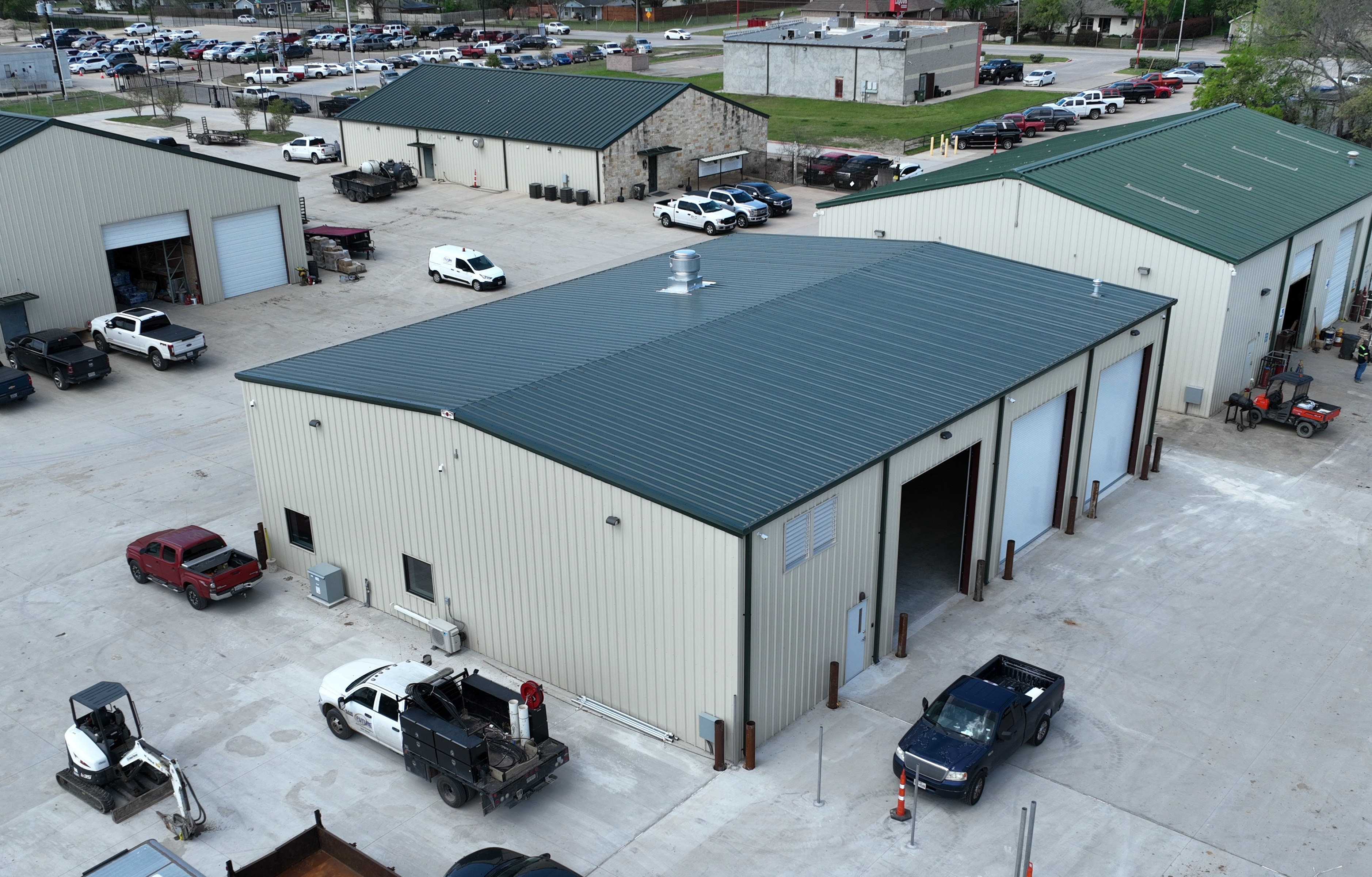 Exterior view of Primoris fleet services building in Balch Springs, TX