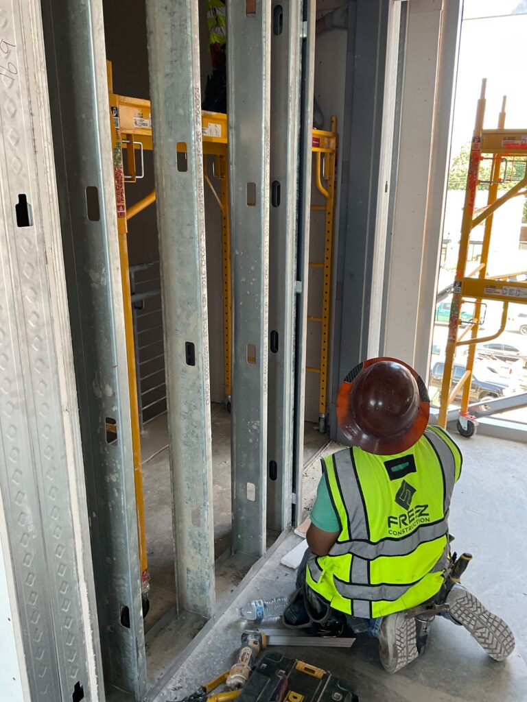 Worker at The Birchman Office Building in Fort Worth, Texas