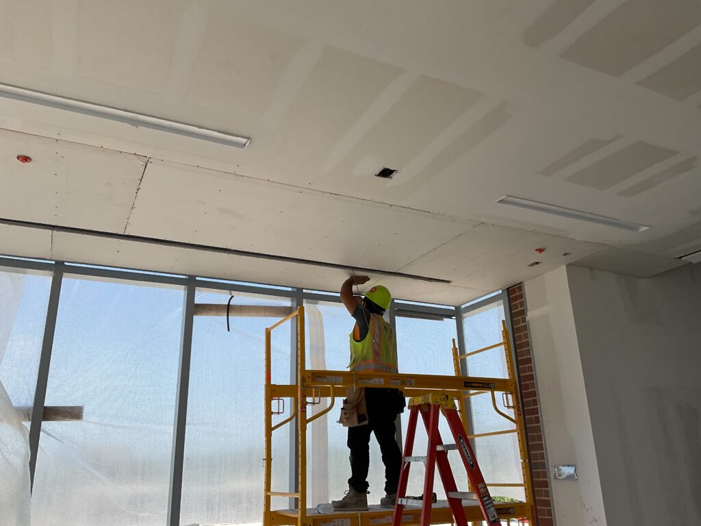 Worker at The Birchman Office Building in Fort Worth, Texas